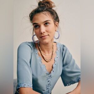 Sezane BLOUSE ILONIE- in Blue